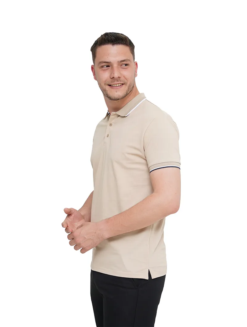 Polo en piqué de coton